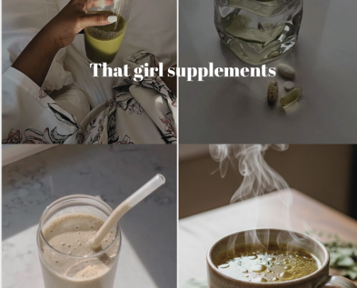 That Girl Daily Supplements Routine ✨ (Gut Health, Energy & Glow Up) cover photo collage