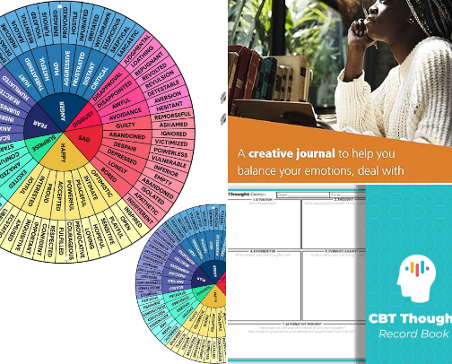 Feel It. Name It. Heal It. — Emotional Clarity Essential cover photo collage