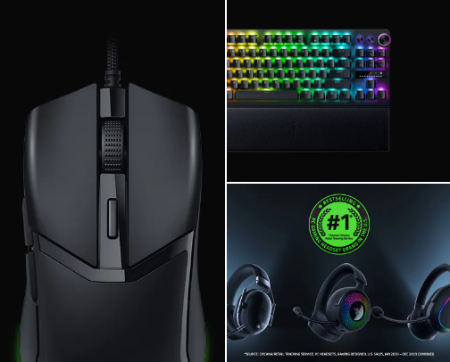 Amazing gaming products cover photo collage