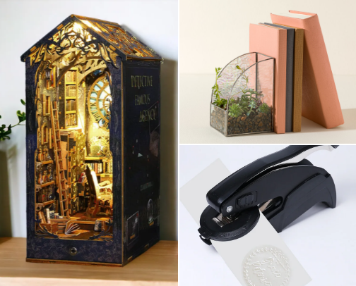 Unique bookless gifts for readers! 📚 cover photo collage