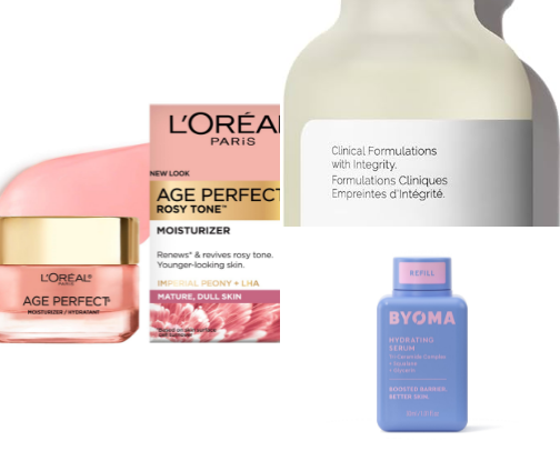 Skincare for Mature skin cover photo collage