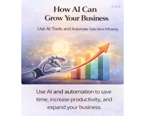How AI Can Help Grow Your Business cover photo collage