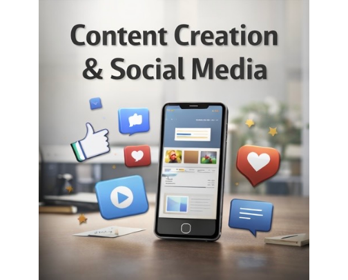 Content Creation & Social Media Growth cover photo collage