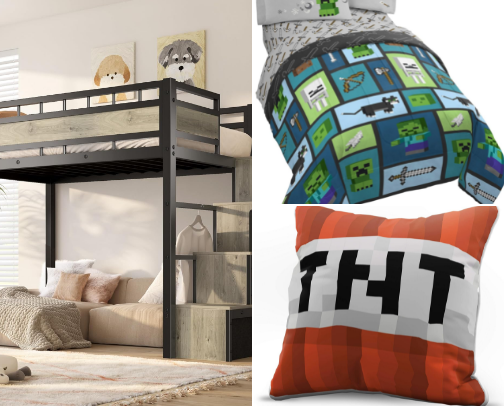 The Ultimate Minecraft Bedroom cover photo collage