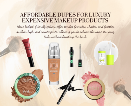 Affordable dupes for luxury expensive makeup products 💸 cover photo collage