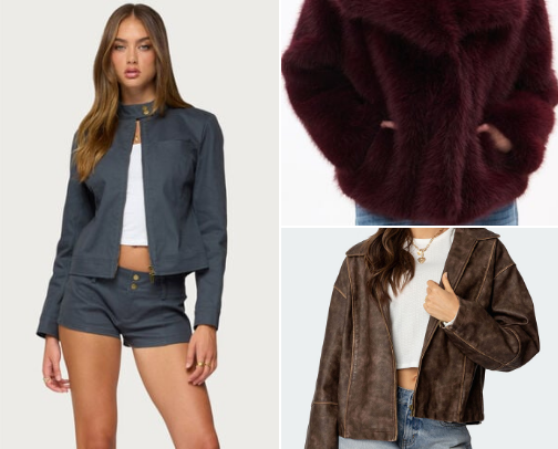 Trendy but Unique Coats cover photo collage