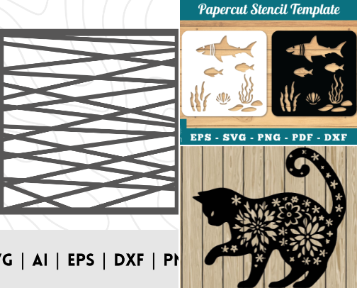 Stencil svg cover photo collage