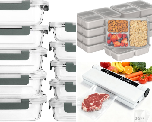 Meal Prep & Food Storage Essentials: Top Amazon Picks for Florida Kitchens cover photo collage