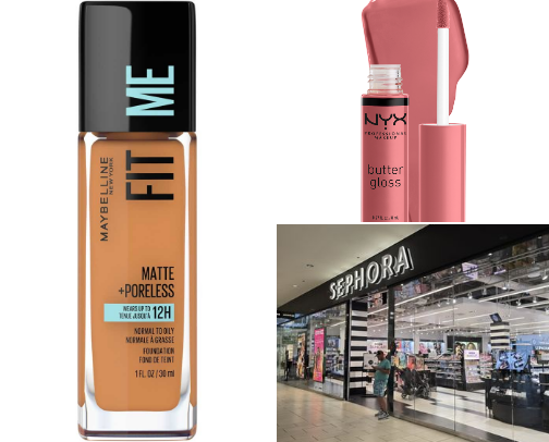 Affordable make up cover photo collage
