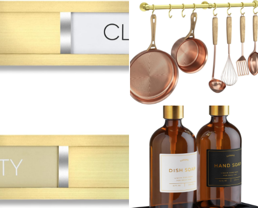 Beautiful Brass Accessories for Your Kitchen cover photo collage