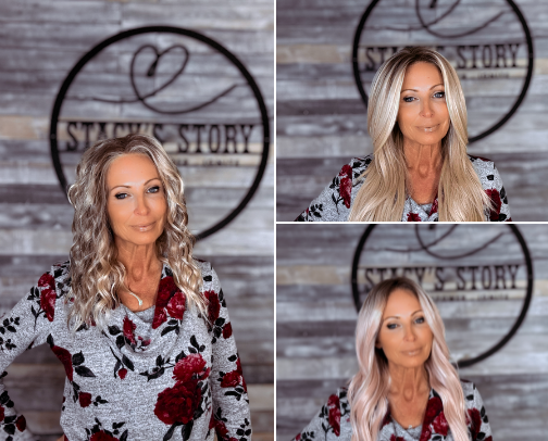 Stacy’s Story Wigs cover photo collage