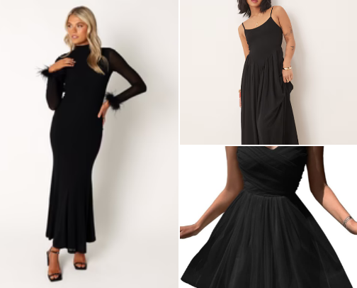 The Black Dress cover photo collage