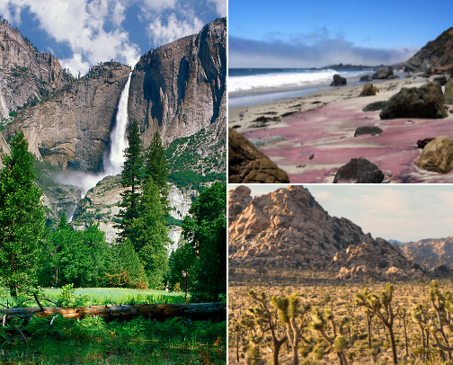 California 🐻The best outdoor places to visit in Cali! cover photo collage