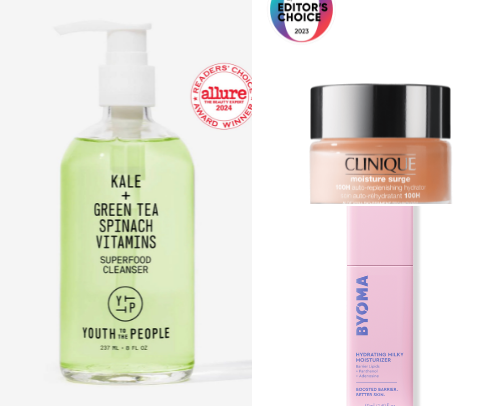 Skin care cover photo collage