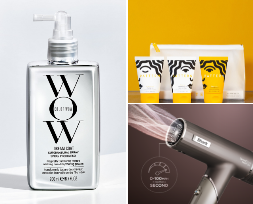 Curly hair must haves! cover photo collage