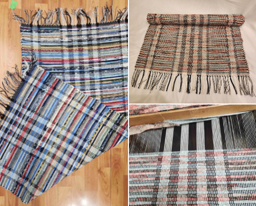 Handwoven Rag Rugs cover photo collage