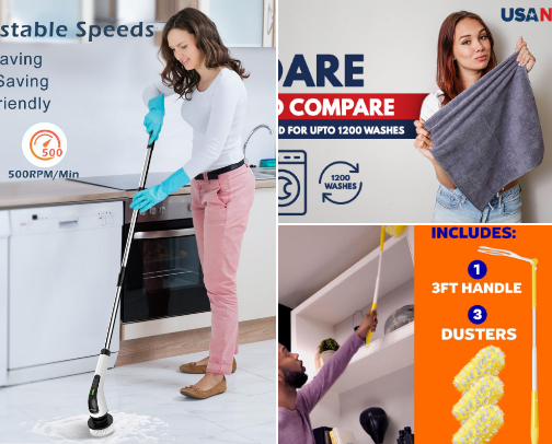 My Favorite Amazon Cleaning Must-Haves cover photo collage