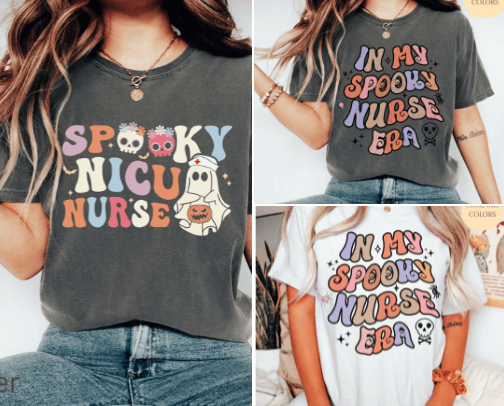 Nurse T-shirt cover photo collage