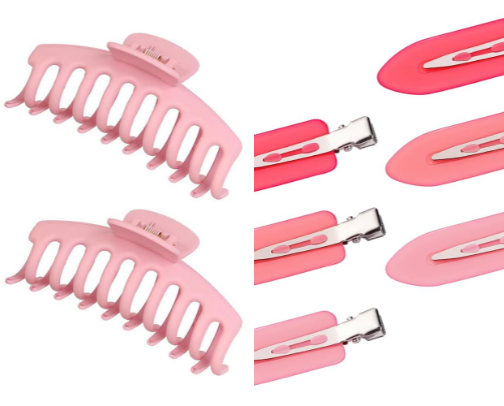 Side Part Starter Pack - Hair tools, clips, and products for signature styles cover photo collage
