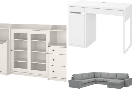 Furniture cover photo collage