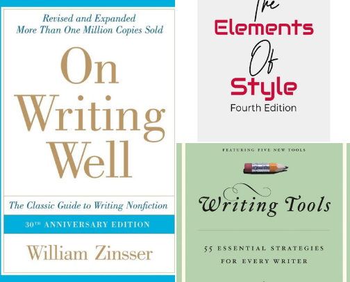 Write Like a Pro: The Essential Books Every Writer Needs cover photo collage