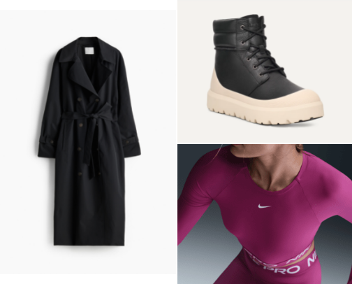 Clothes and shoes cover photo collage