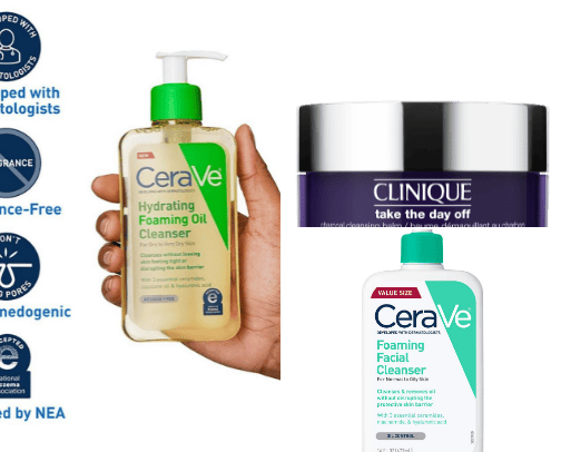 Skincare cover photo collage