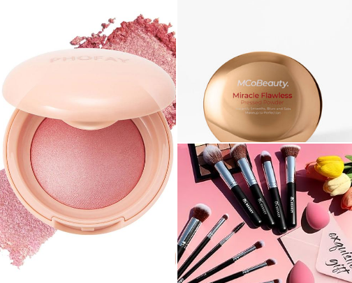 Tiktok Shop Makeup cover photo collage