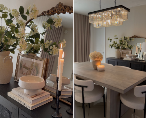 Dining Room ✨🤍 cover photo collage