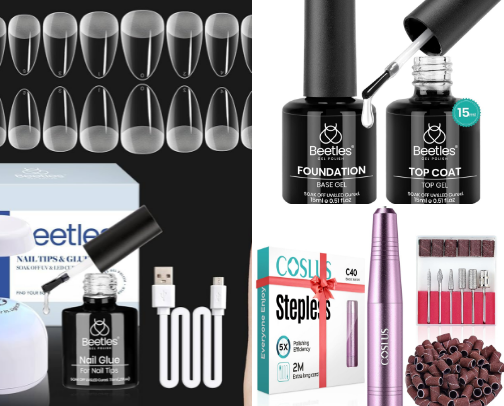 DIY At-Home Gel Nails cover photo collage