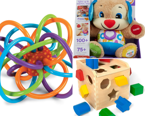 Christmas Toys by Age Group cover photo collage