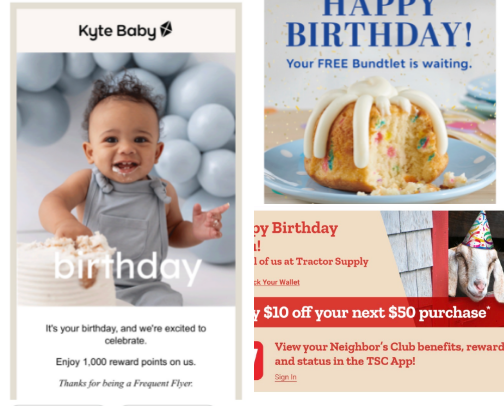 Birthday Freebies cover photo collage