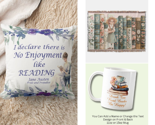 Beautiful and Cozy Reading-Themed Gifts for Book Lovers cover photo collage