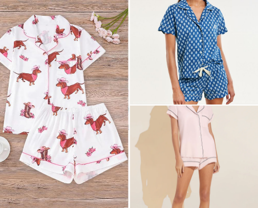 Women’s pajamas set cover photo collage