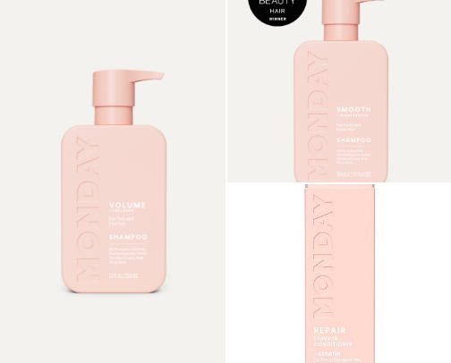 Hair care cover photo collage