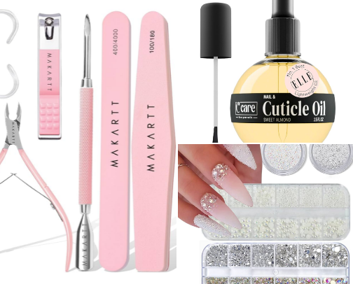 GEL NAILS AT HOME cover photo collage