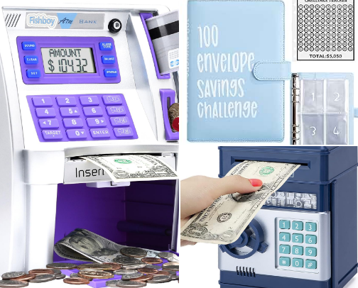 Banks/ piggy banks cover photo collage