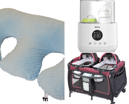 Twin Mom Newborn Essentials cover photo collage