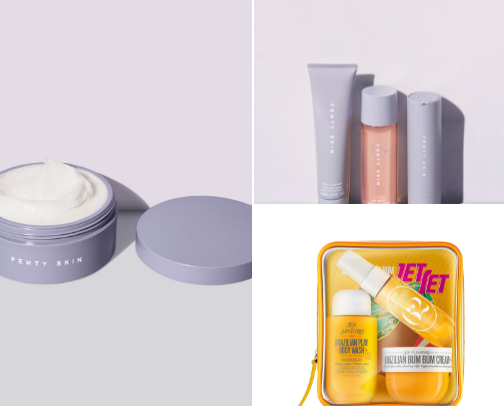 Essential Skincare & Beauty Products cover photo collage