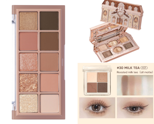 Warm toned makeup guide🧡 cover photo collage