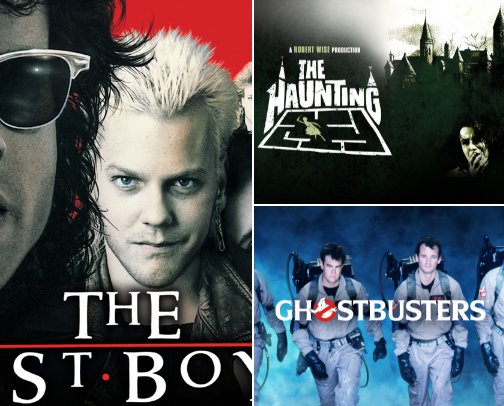 Sort Of Scary Movies For Fraidy Cats cover photo collage