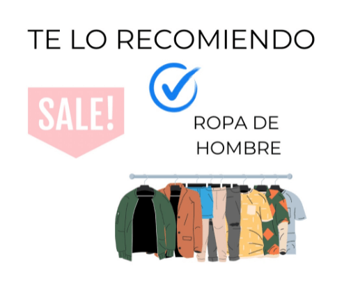 Ropa de Hombre economíca y buena. Affordable Mens clothes cover photo collage