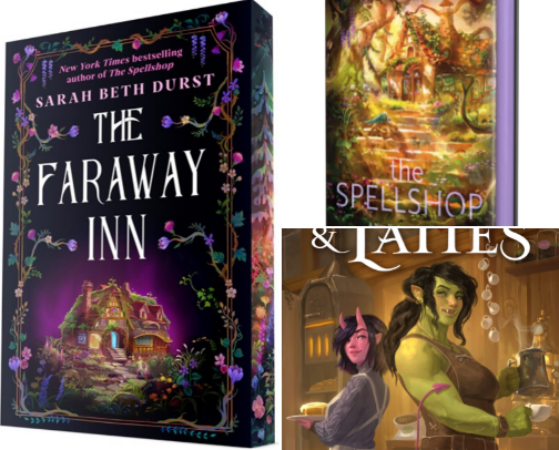 Save & Read - The Faraway Inn Cozy Fantasy Companion Reads and Gifts cover photo collage
