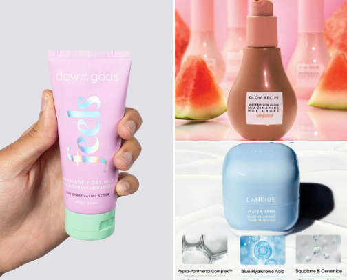 Back in my skincare girly era. Here’s what I’m using in my routine! cover photo collage