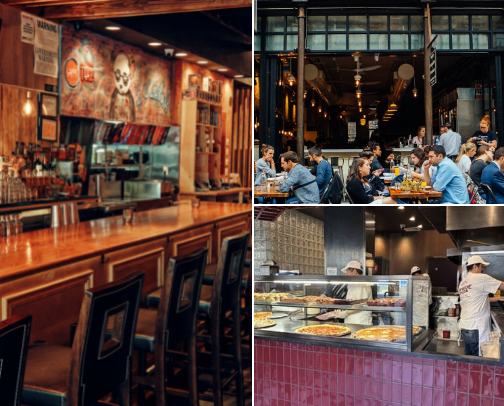 upper west side restaurant and bar faves! cover photo collage