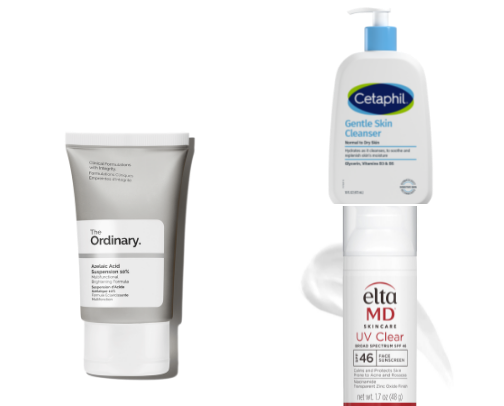 Rosacea skincare cover photo collage