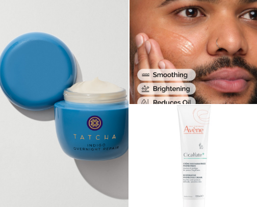 My fav products for rosacea sensitive skin to calm and hydrate. cover photo collage