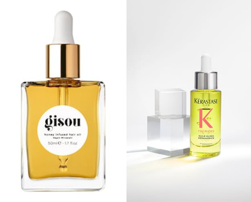 Hair care products cover photo collage