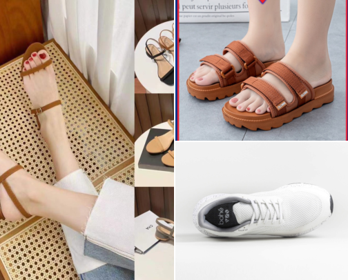 Footwear cover photo collage