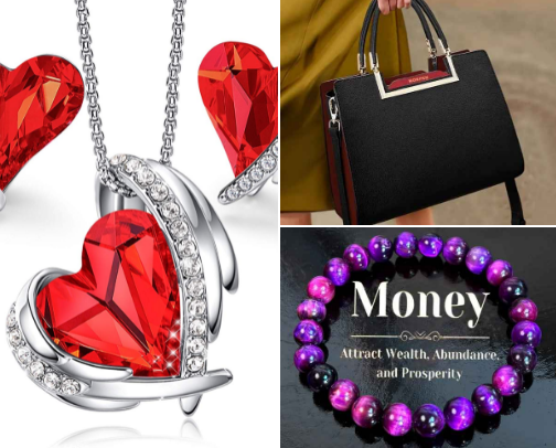 Step into a world of elegance with my curated recommendations for sunglasses, jewelry, handbags, and watches cover photo collage